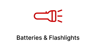 batteries and flashlights icon
